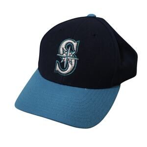 Vintage Puma MLB Seattle Mariners Teal Wool Snapback Hat OSFA Sports Baseball